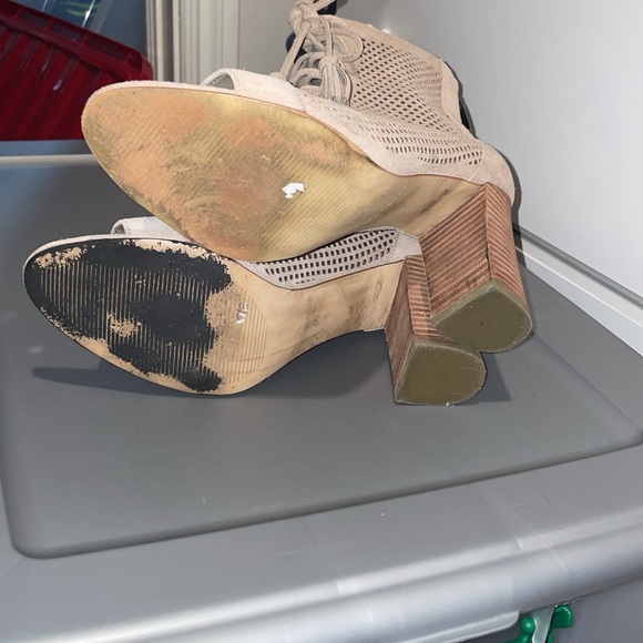 Marc Fisher Laced Heeled Boots - Picture 3 of 4